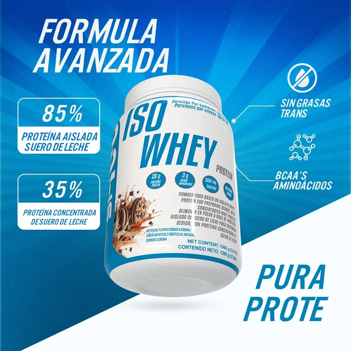 Proteína Limpia SI100 En Polvo ISO WHEY x 3 Lb