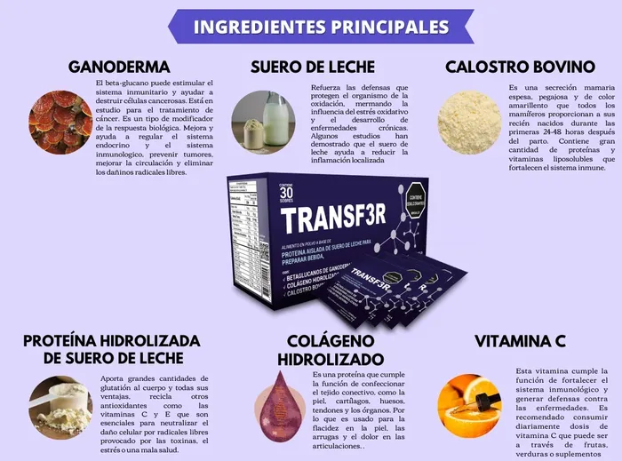 Transfer Factor Sistema Inmune Caja X 30 Sachets