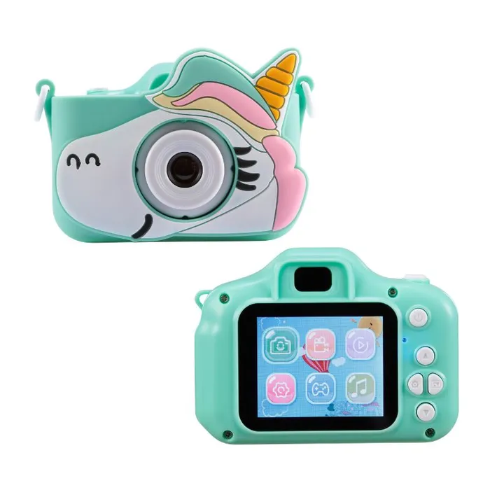 Camara Digital Vivitar Infantil Fotos Videos Juegos Incluidos Diseño Unicornio