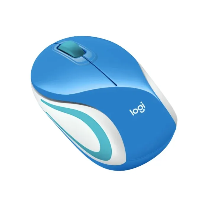 Mouse Logitech M187 Inalambrico Ultra Portable Azul