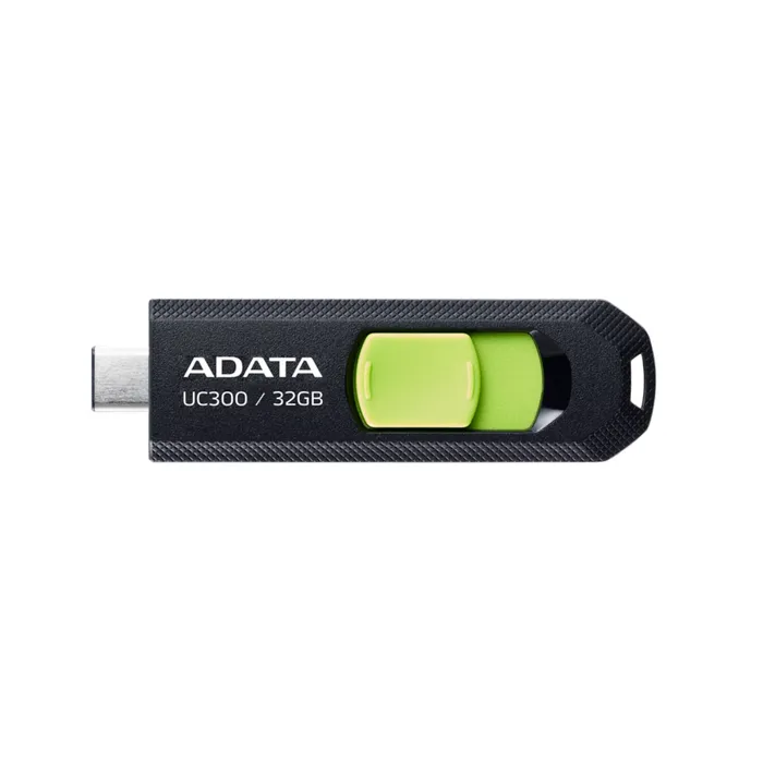 Memoria USB Tipo C Adata UC300 32gb Retractil Negro Verde