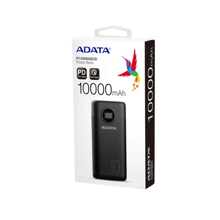 Bateria Portatil Adata 10000 mAh 3 USB Carga Rapida