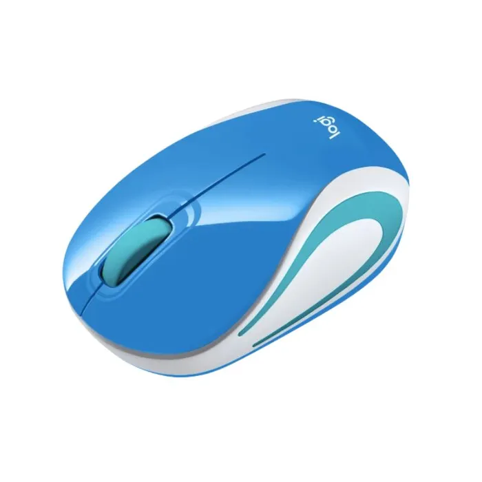 Mouse Logitech M187 Inalambrico Ultra Portable Azul