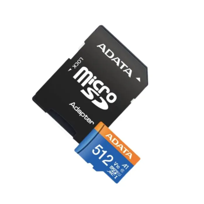 Memoria Micro SD Adata 512Gb Clase 10 Con Adaptador SD