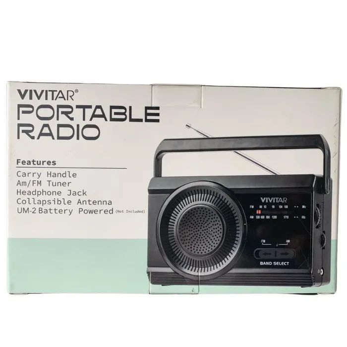 Radio Portatil AM-FM Vivitar Salida 3.5 mm