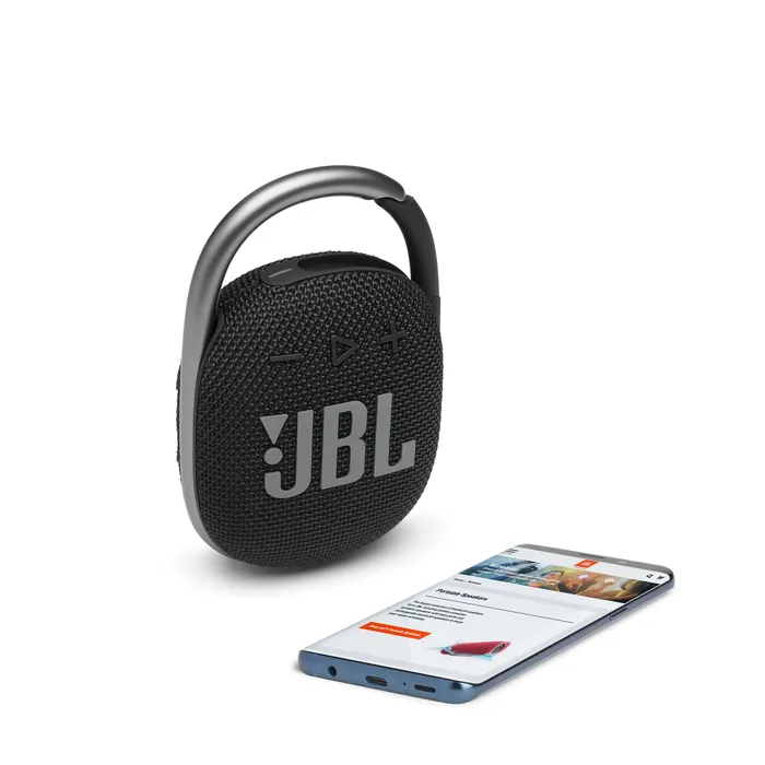 Parlante JBL CLIP 4 Hasta 10 Horas Resistente al Polvo y al Agua Negro