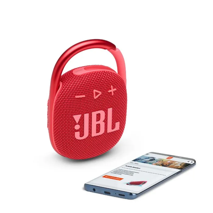 Parlante JBL CLIP 4 Hasta 10 Horas Resistente al Polvo y al Agua Rojo