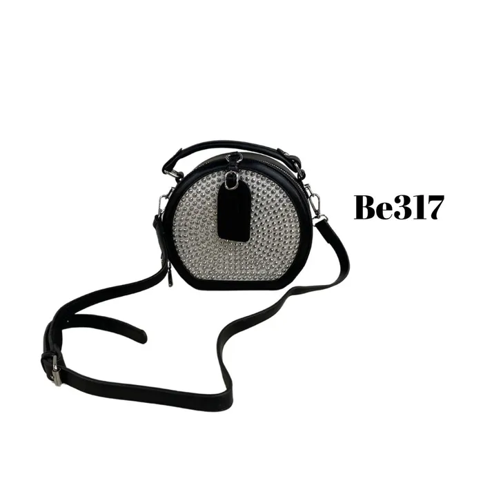 Bolso Incanta shoes Bolso Negro Detalles Apliques Be317 BE317