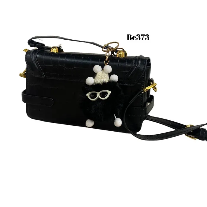 Bolso Incanta shoes Cartera Negro Apliques Be373 BE373