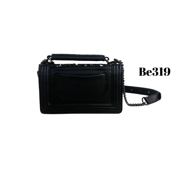 Bolso Incanta shoes Bolso Negro Apliques Cadena Be319 BE319