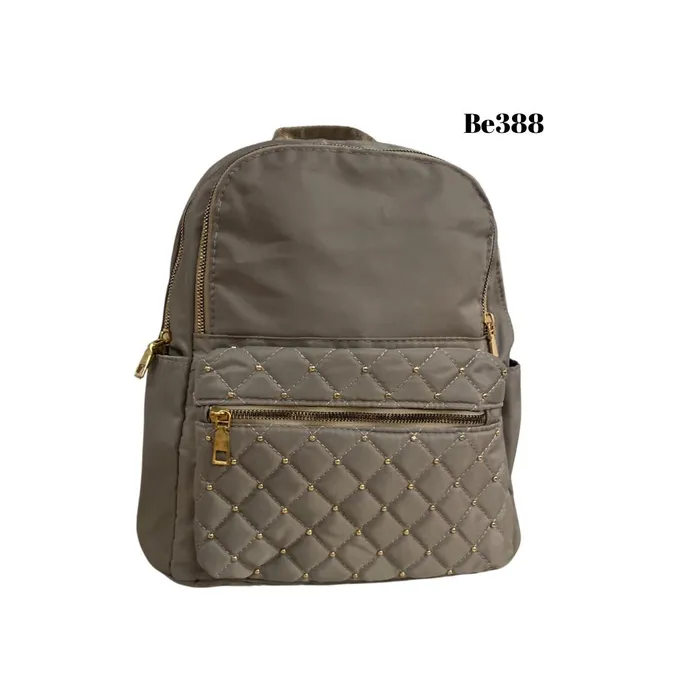 morral gris apliques dorado be388