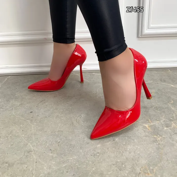 Stiletto rojo tacon ZF455-39