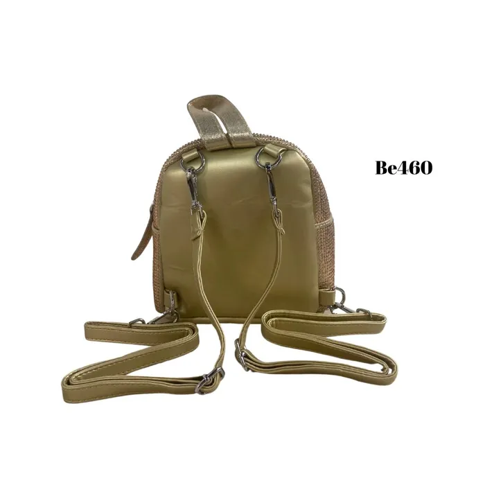 Morral apliques brillantes dorado BE460