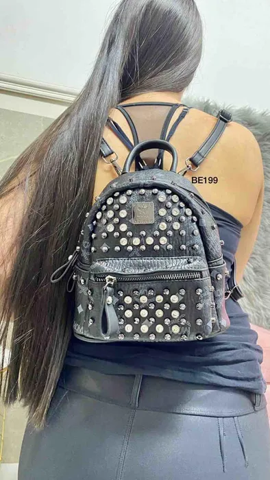 Morral Negro Apliques Brillantes BE199