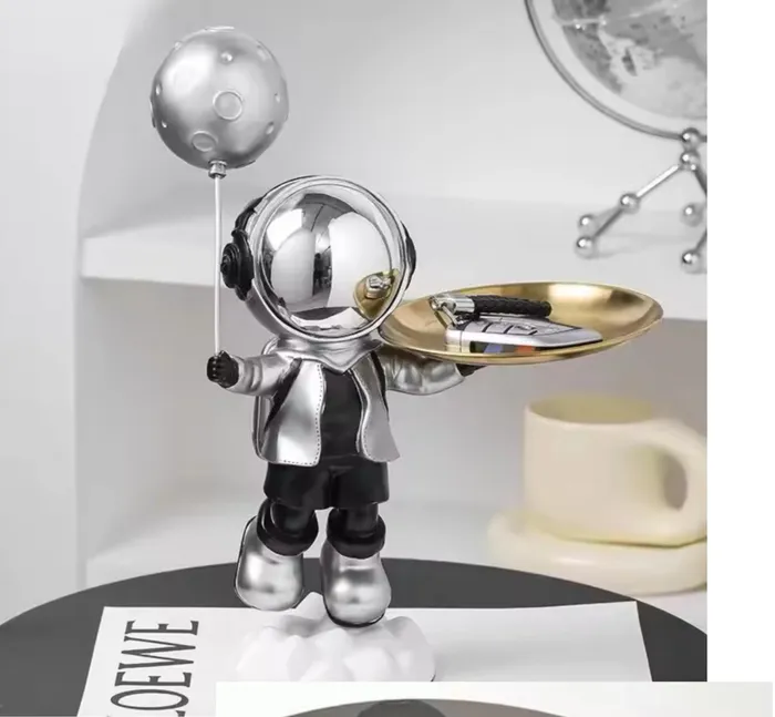 Bandeja astronauta escultura decorativa HO055