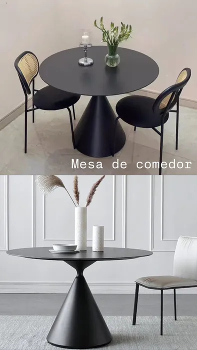 Mesa negra de comedor HO050