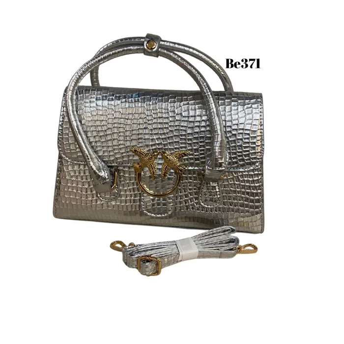 Bolso Incanta shoes Bolso Textura Plateado Apliques Be371 BE371