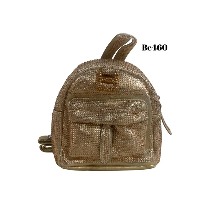 Morral apliques brillantes dorado BE460