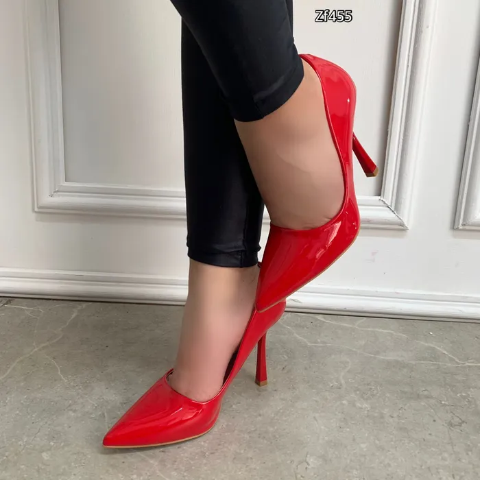 Stiletto rojo tacon ZF455-39