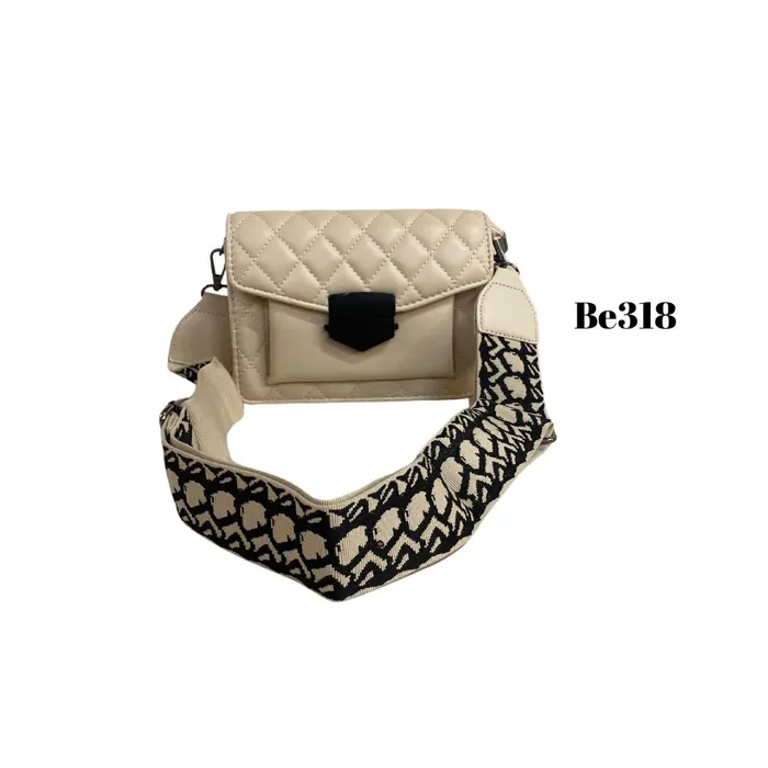 Bolso Incanta shoes Cartera Textura Beige Be318 BE318