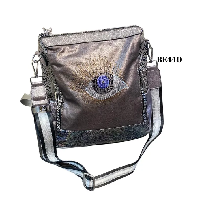 Morral plateado apliques BE440