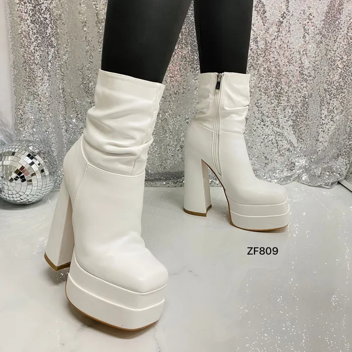 Botin blanco hueso ZF809-39