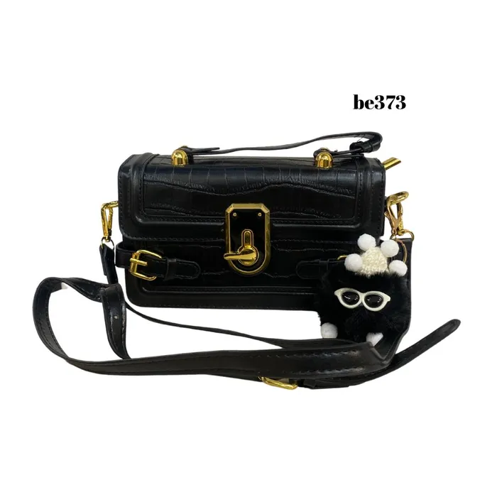 Bolso Incanta shoes Cartera Negro Apliques Be373 BE373