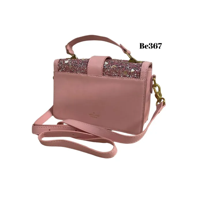 Bolso rosa piedras tornasol BE367