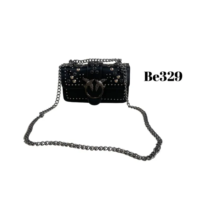 Bolso Incanta shoes Bolso Negro Apliques Cadena Be329 BE329