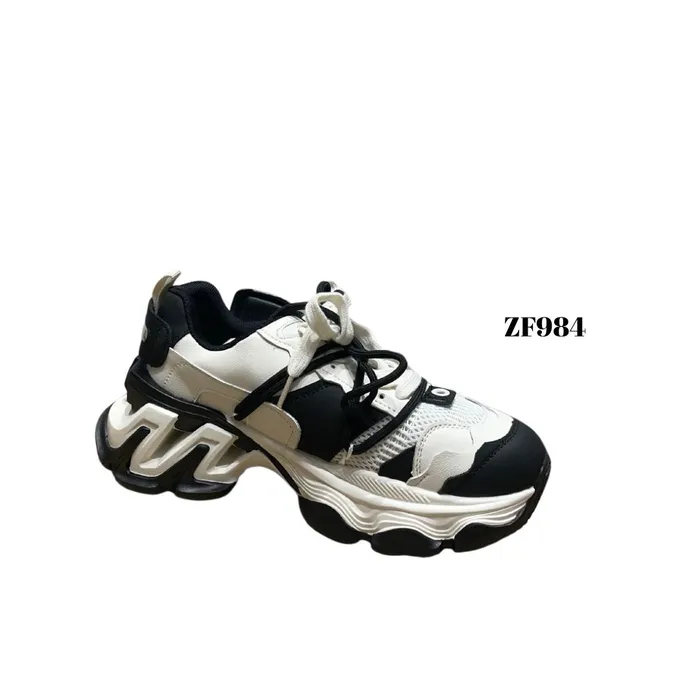 Tenis blancos detalles negros suela ZF984-37