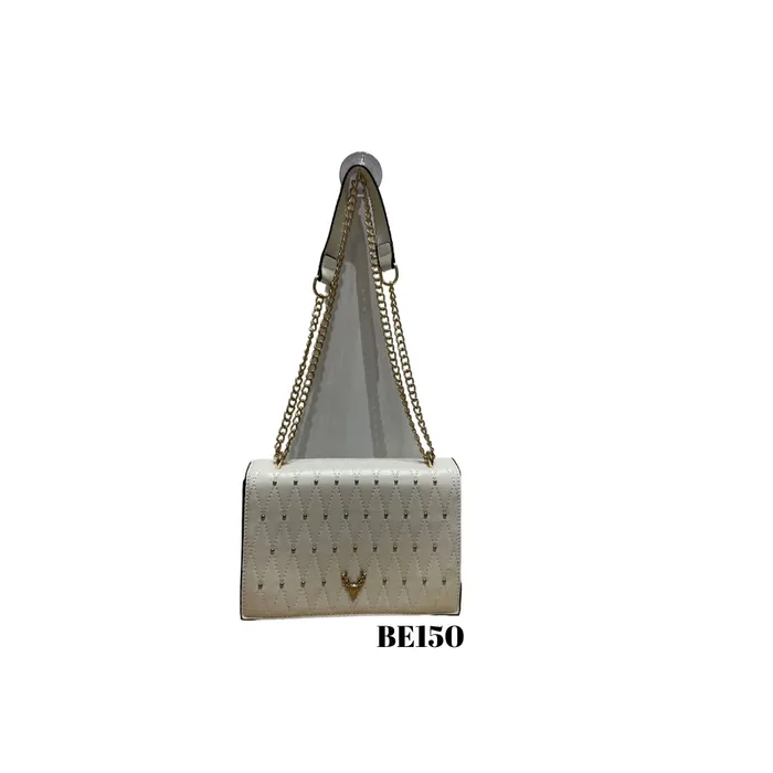 Bolso Blanco Apliques Dorados BE150