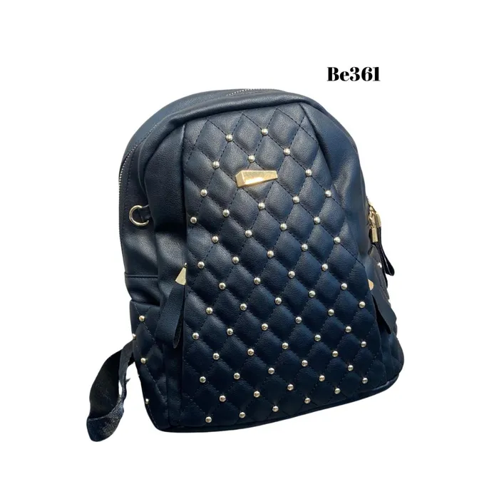 Morral negro apliques dorados BE361