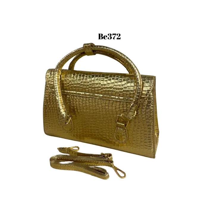 bolso textura dorada aplique be372