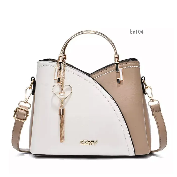 Bolso Beige Detalles Dorados BE104