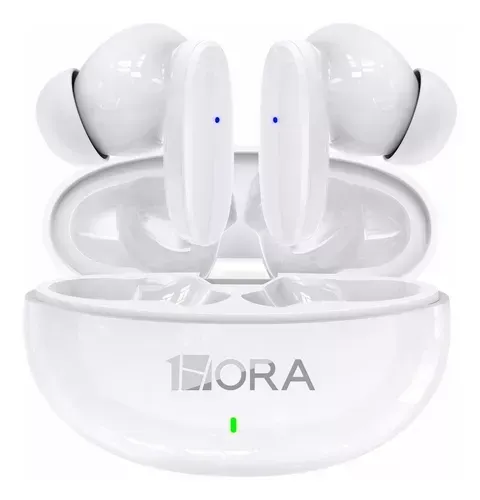 Audífonos Inalámbricos 1hora Manos Libres Bluetooth Luces Led Con Micrófono Color Blanco