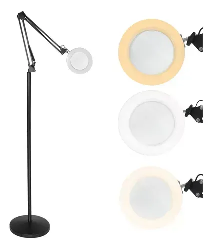 Lámpara  Lupa Led MT-333 3 Modos Grande Brazo Flexible Articulado Estudio