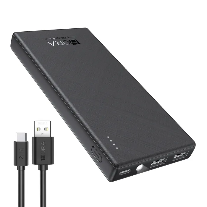 Power Bank Batería Portátil 10000mah Gar 263 1hora Con Indicador De Luz + Cable V8