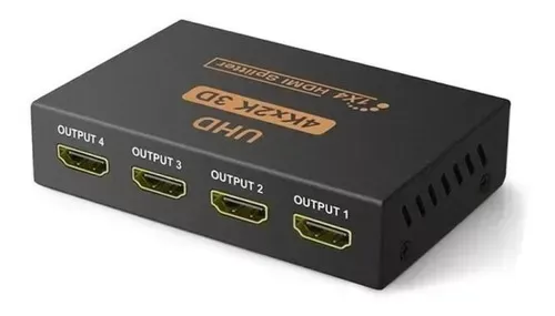 Conversor 1x4 Splitter Hdmi 1 Entrada 4 Salidas 3d Hd 4k 