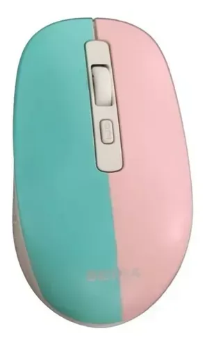 Combo Teclado Mouse Kit Colores Pastel Color Del Mouse Rosa-celeste