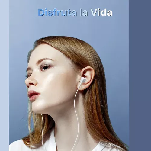 Audífonos In-ear Manos Libres Alámbrico Tipo Usb C Aut124 Color Blanco