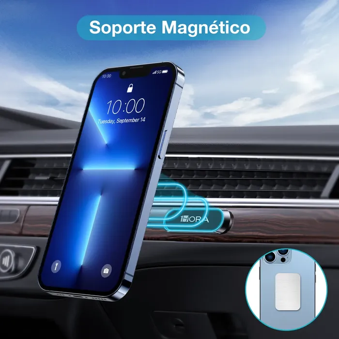 Soporte De Celular Magnetico Pj097 1hora Con Imán Para Auto Hogar Oficina