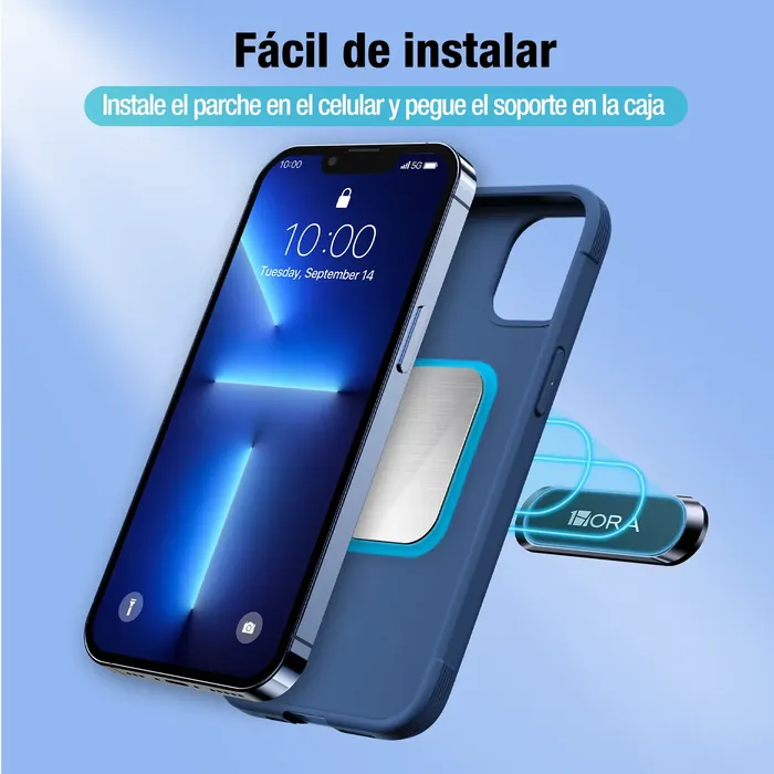 Soporte De Celular Magnetico Pj097 1hora Con Imán Para Auto Hogar Oficina