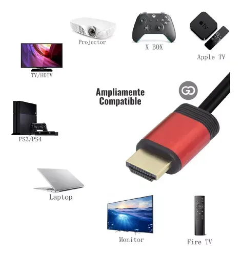 Cable Hdmi 4k Ultra Hd Definición De 3 Mts