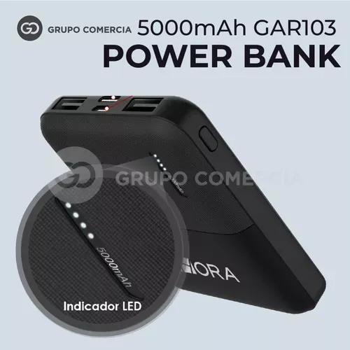 Mini Batería Portátil Power Bank Gar 103 1hora 5.000mah Carga Real