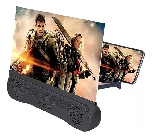 Amplificador Lupa Parlante  Con Pantalla  Para Celular Y Sonido Bluetooth