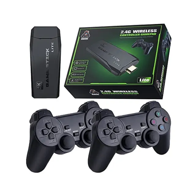 Consola De Juegos Retro Inalámbrica Game Stick 4k 10.000 Juegos 64gb