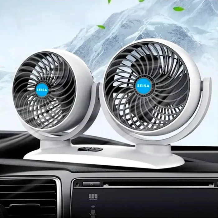 Mini Ventilador Auto 12v Portátil 360 Turbo Giratorio Entrada Usb 