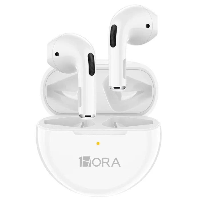 Audífonos In-ear Bluetooth Auriculares 1hora Negro Color Blanco