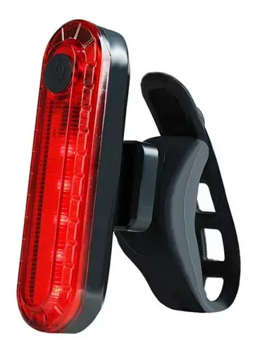 Luz Trasera Volcano Recargable Para Bicicleta Usb Color Rojo