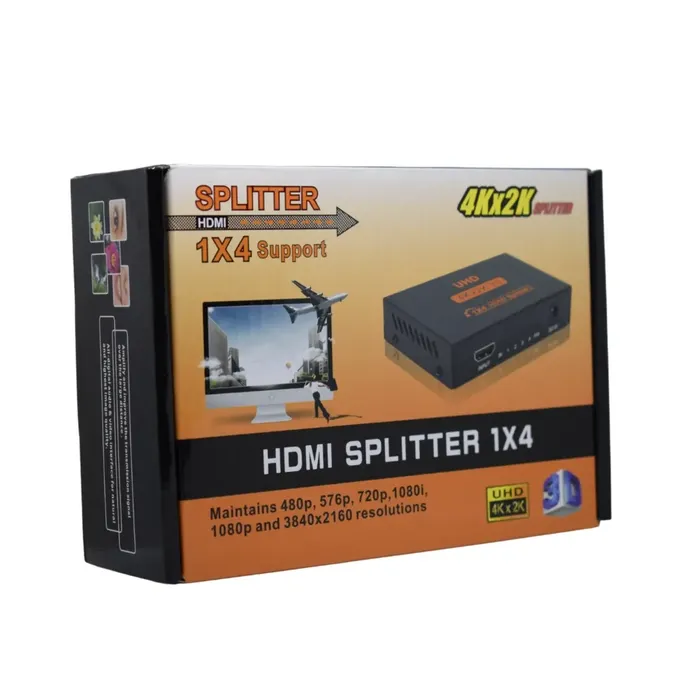 Conversor 1x4 Splitter Hdmi 1 Entrada 4 Salidas 3d Hd 4k 